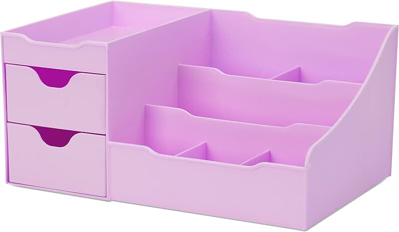 Set of 2 Decorative Linen Photo Storage Boxes with Lids