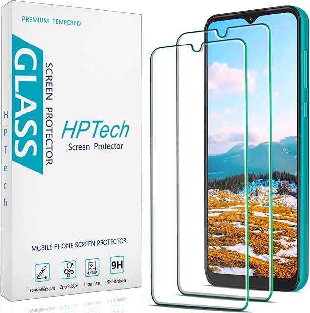 Two-Pack Tempered Glass Screen Protectors for Moto G Play (2021)