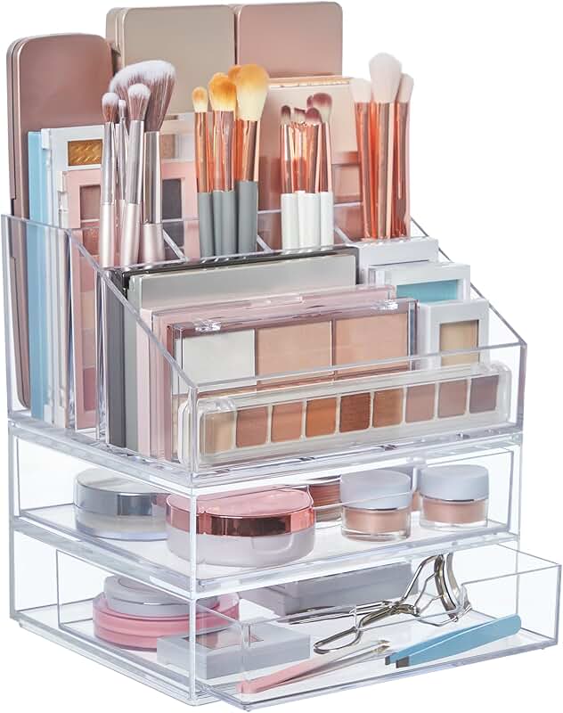 Chloe Stackable Makeup and Brush Organizer Set