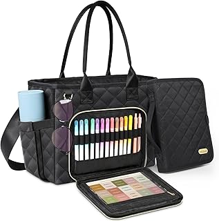 Large Quilted Bible Bag with Cover for Women