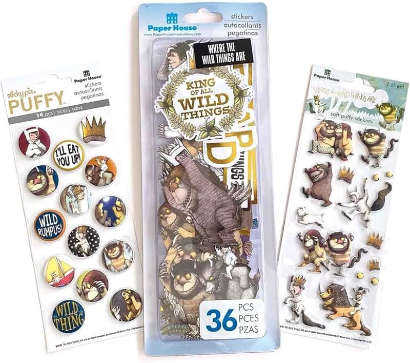 Wild Things Die-Cut and Puffy Sticker Fun Pack