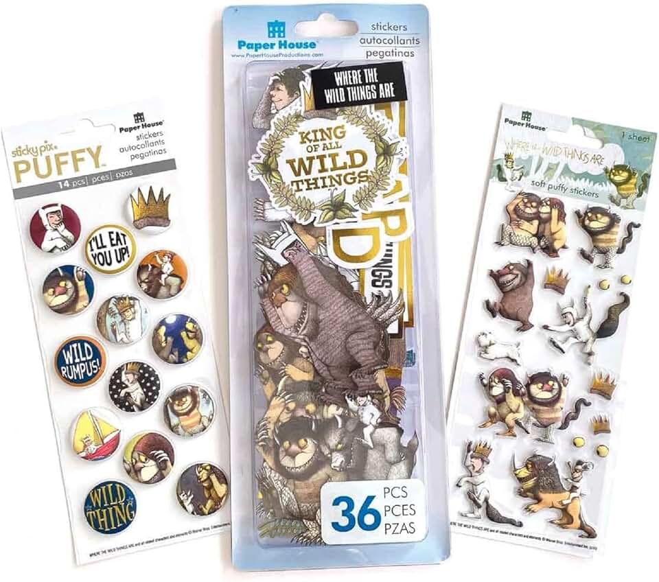 Wild Things Die-Cut and Puffy Sticker Fun Pack