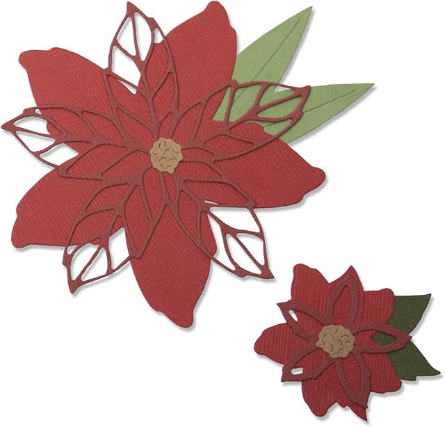 Poinsettia Die Cut for Crafts