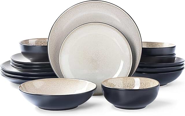 16-Piece Stoneware Dinnerware Set for Four
