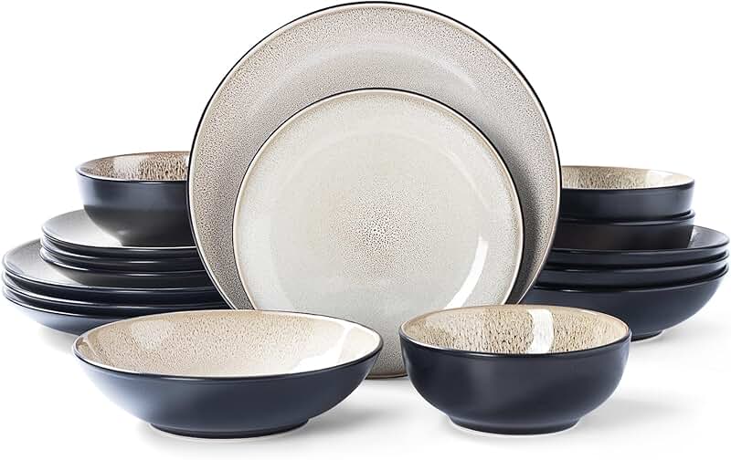 16-Piece Stoneware Dinnerware Set for Four