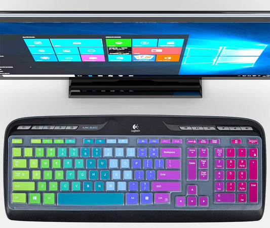 Colorful Keyboard Cover for Wireless Desktop Keyboard