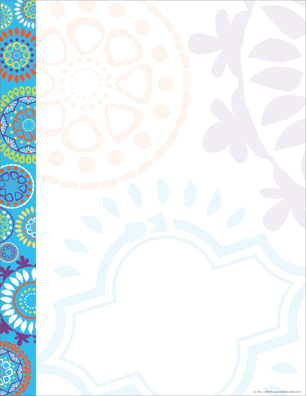 Moroccan Designer Computer Paper, 8.5 x 11, 50 Sheets