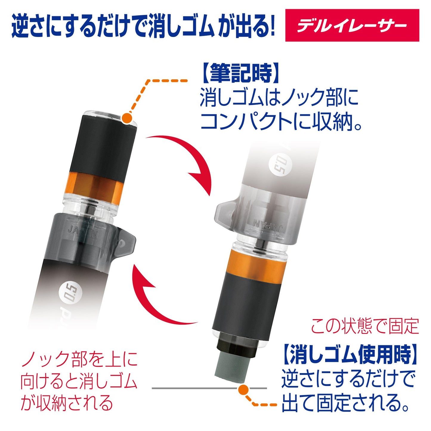 White Mechanical Pencil with 0.5mm Lead