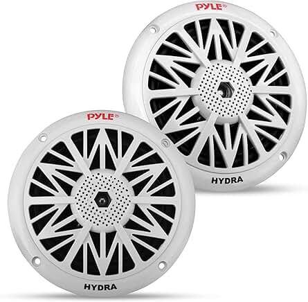 Pair of 5.25-inch waterproof marine speakers