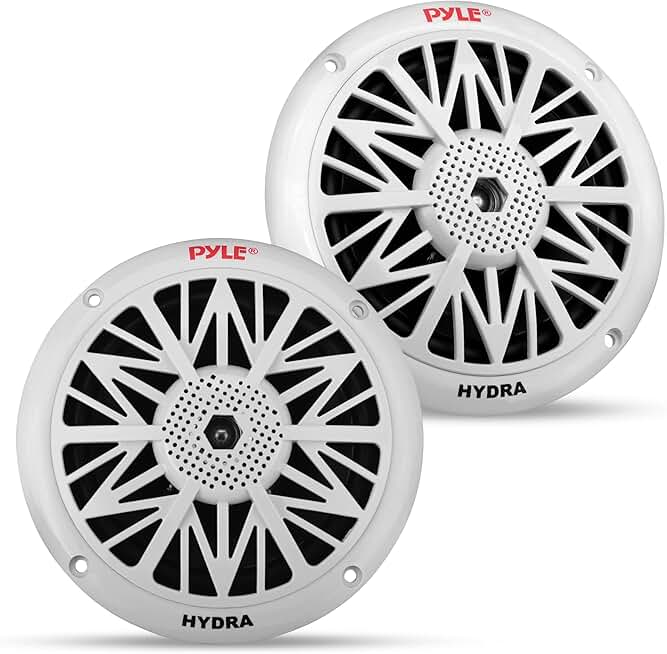 Pair of 5.25-inch waterproof marine speakers