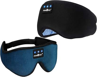 Wireless Sleep Headphones and Eye Mask, Pack of 2