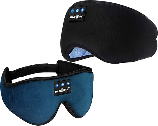 Wireless Sleep Headphones and Eye Mask, Pack of 2