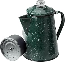 Enamelware Campfire Coffee Pot for Outdoor Use