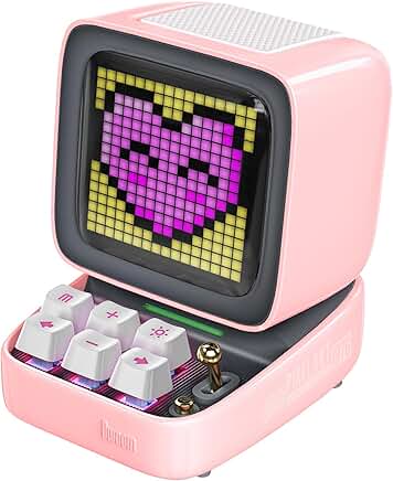 Retro Pixel Art Bluetooth Speaker with LED Screen