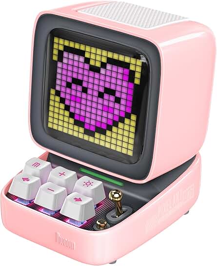 Retro Pixel Art Bluetooth Speaker with LED Screen