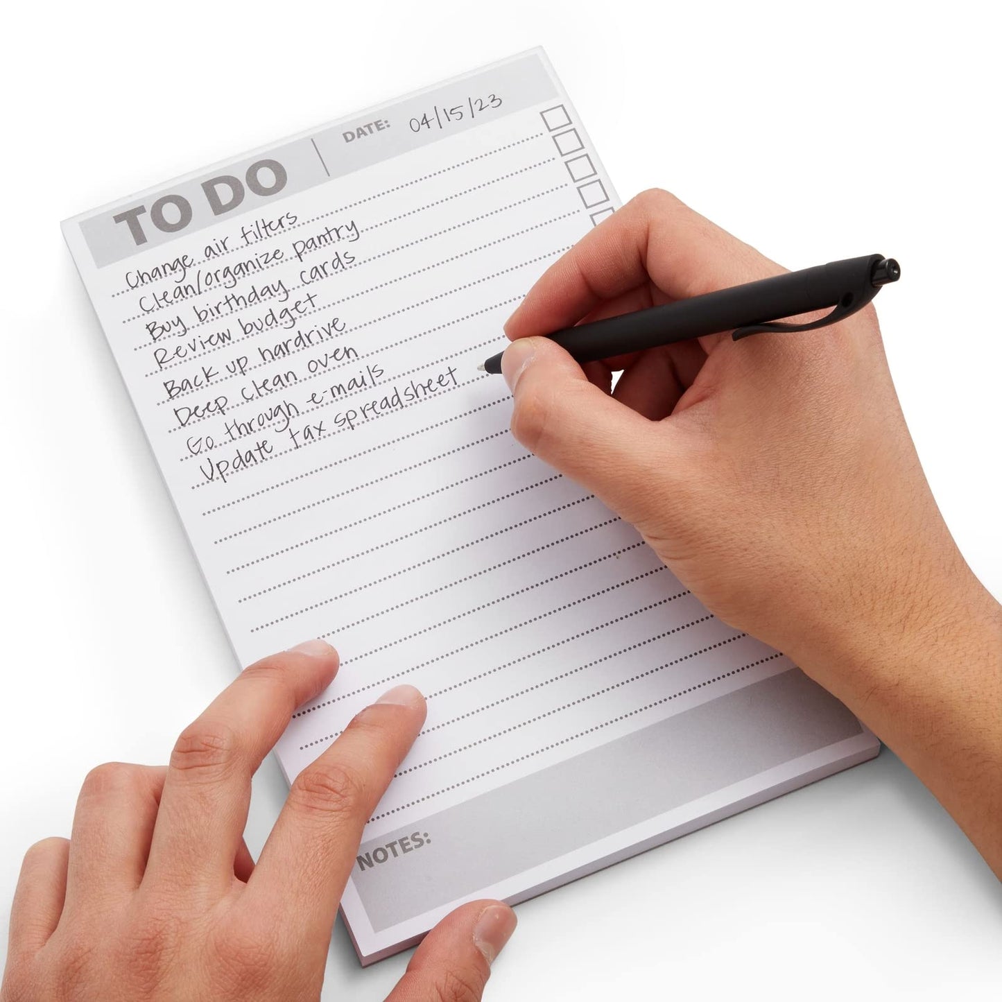 White 8.5 x 5.5-inch To Do List Notepad, 6-Pack