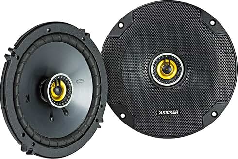 Pair of 6.5-inch 4-ohm coaxial speakers
