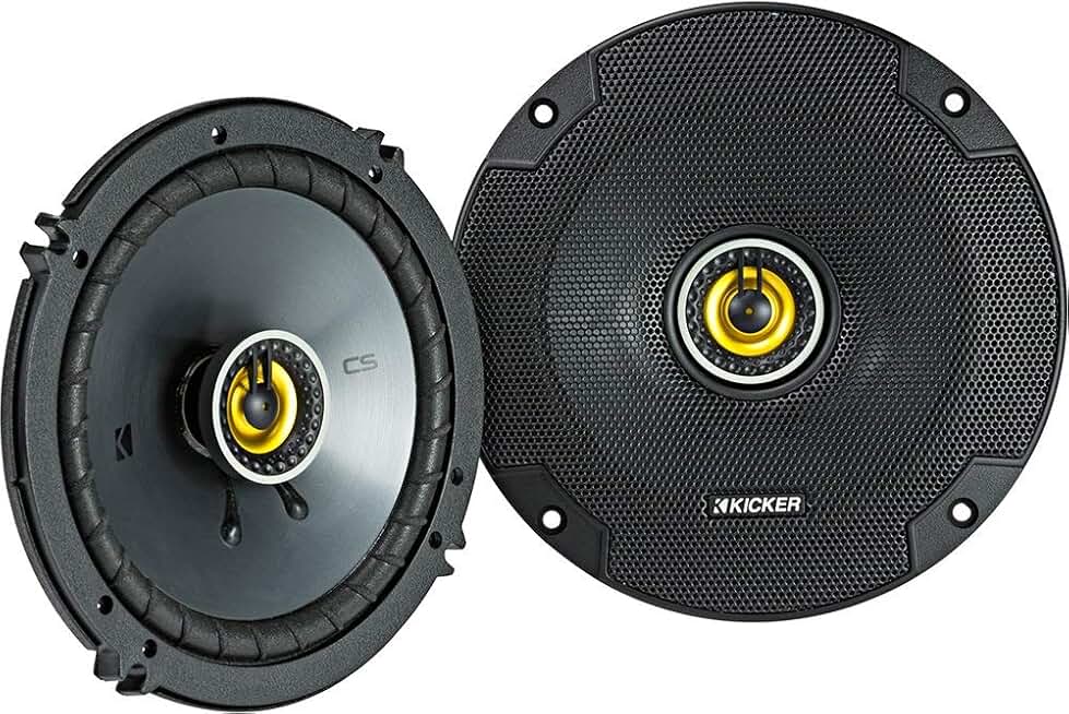 Pair of 6.5-inch 4-ohm coaxial speakers