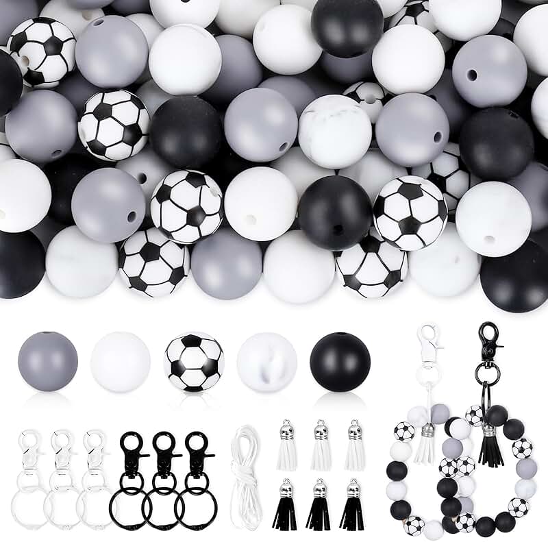 Silicone Beads Kit for Keychains and Jewelry