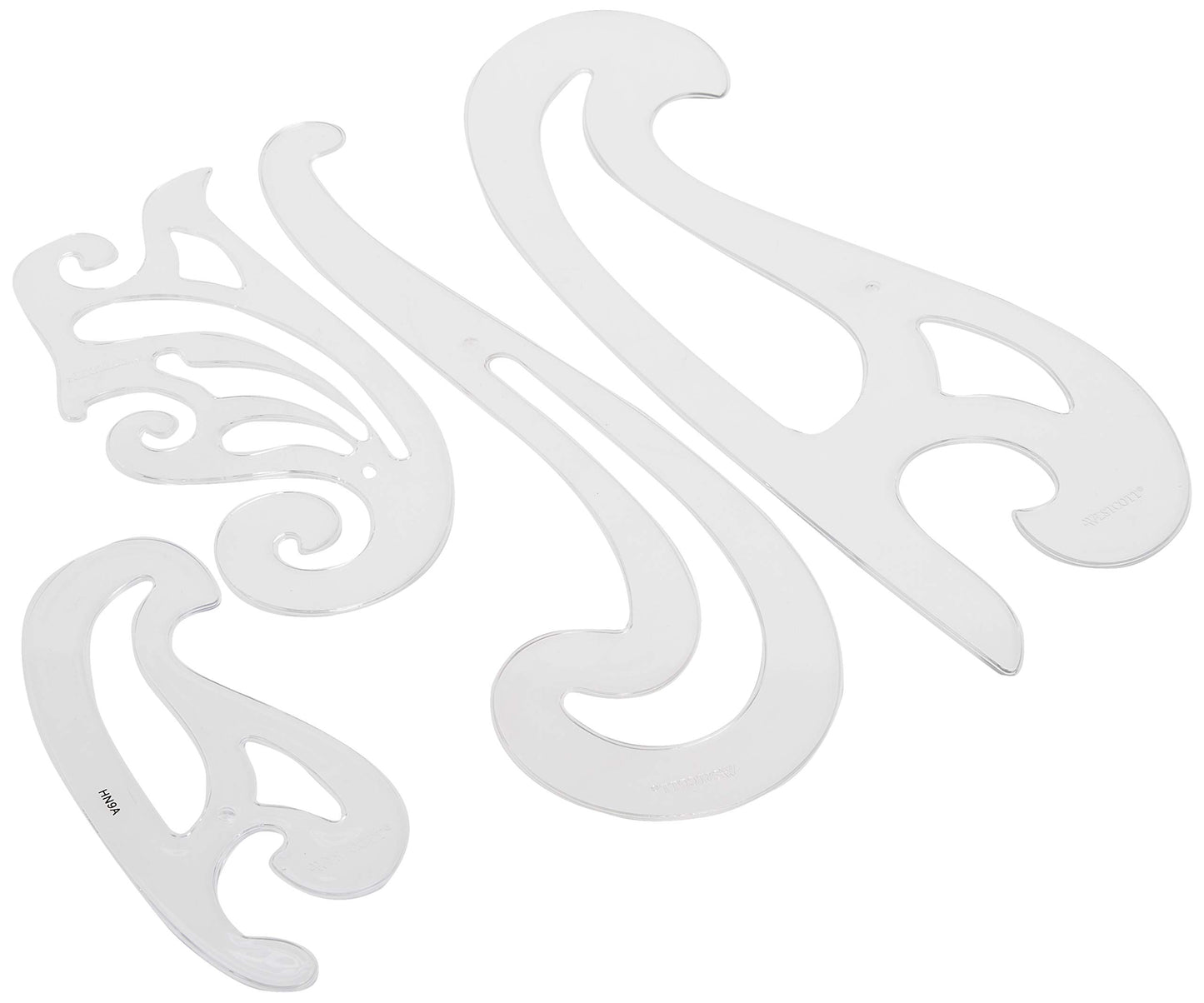 LetterCraft French Plastic Curve Set of 4