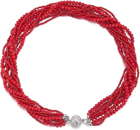 Multi-Layer Beads Crystal Braided Chain Jewelry