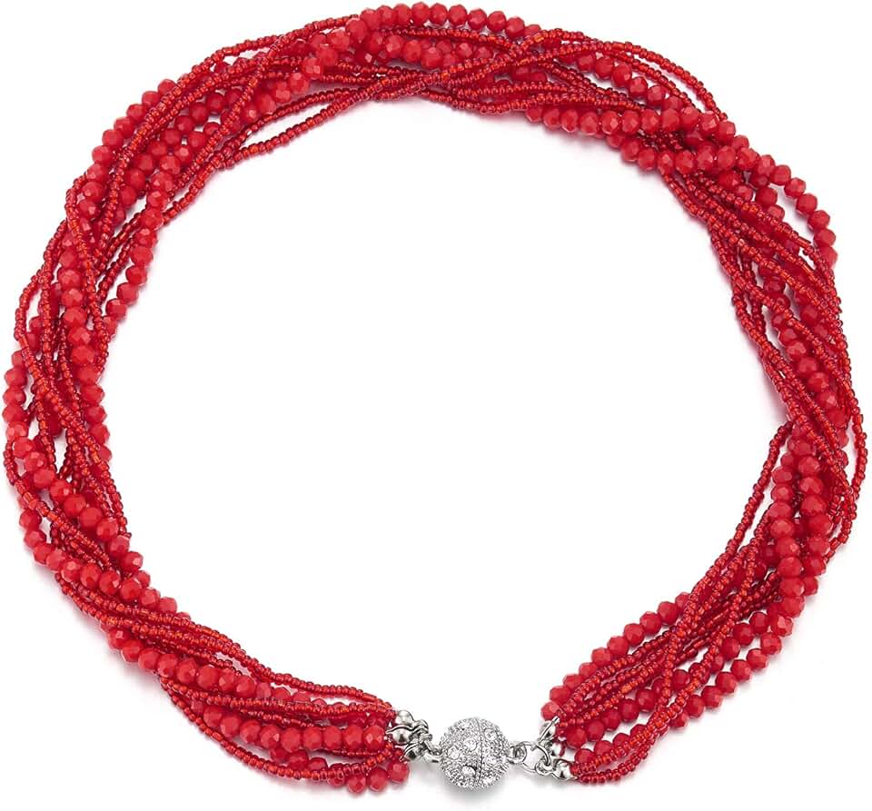 Multi-Layer Beads Crystal Braided Chain Jewelry