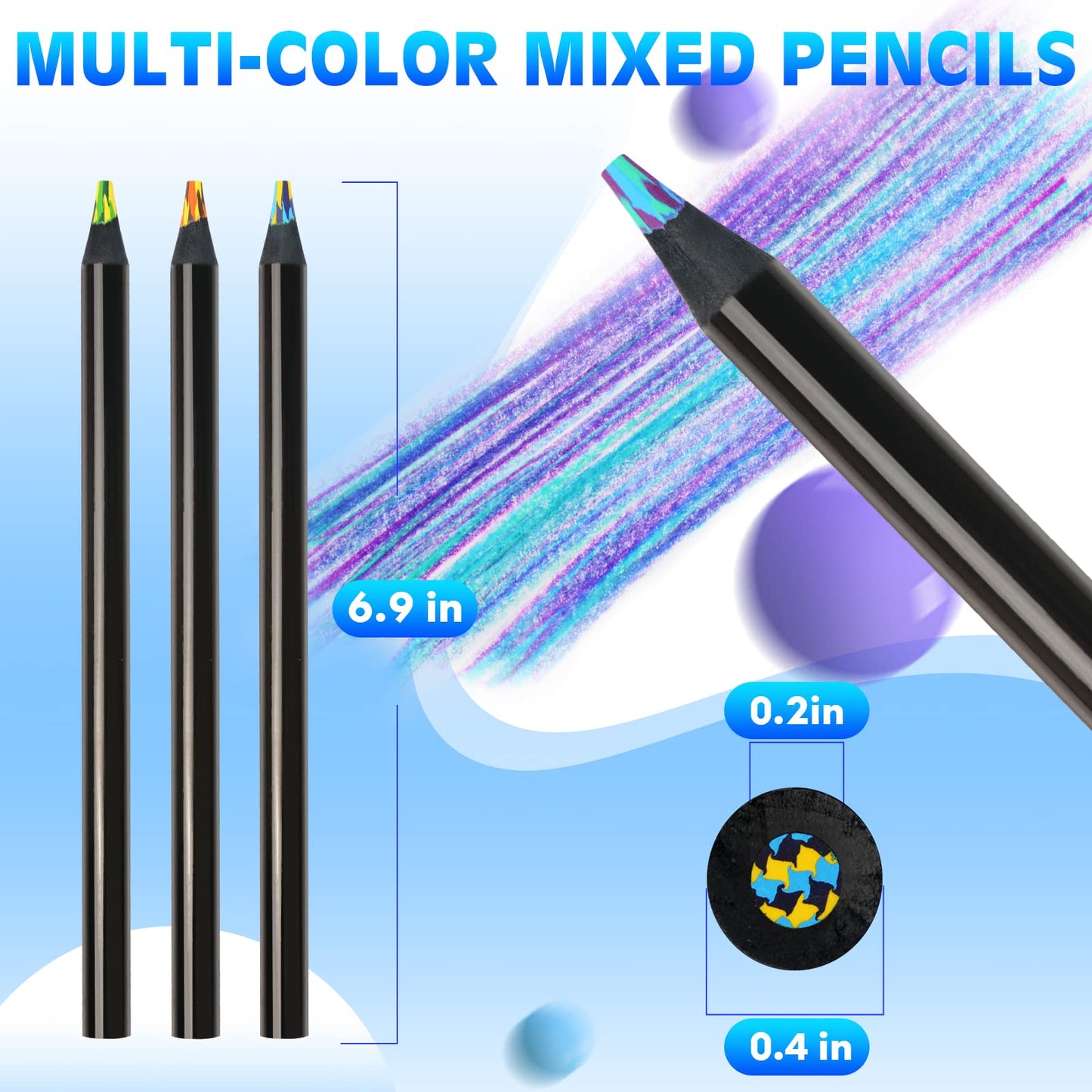 12 Colored Pencils Set for Art and Coloring