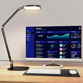 Eye-Caring Dimmable LED Desk Lamp with Timer