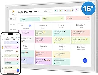 16-Inch Wall Digital Calendar and Chore Chart