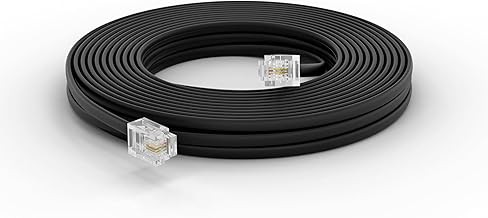 25 ft black landline phone extension cord