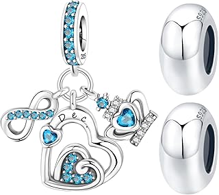 Three Birthstone Charms for Bracelets and Necklaces