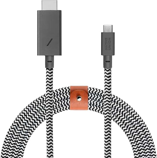 10ft Reinforced USB-C to HDMI Cable for 4K Video