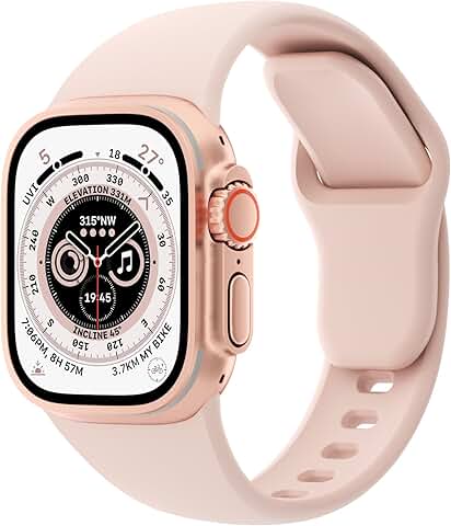 Pink Sand Soft Silicone Sport Band for Watch