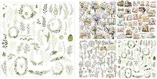 Five Packs of Vintage Translucent Stickers and Ephemera