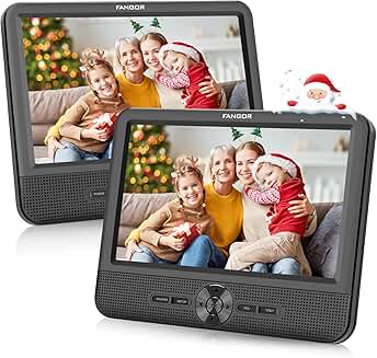 7.5 Inch Dual Car DVD Player with 5-Hour Battery