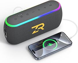 Portable Bluetooth Speaker with Deep Bass and Lights