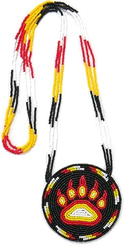 Handmade Native American Style Tribal Beaded Necklace