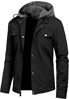 Men's Canvas Cotton Military Casual Field Jacket