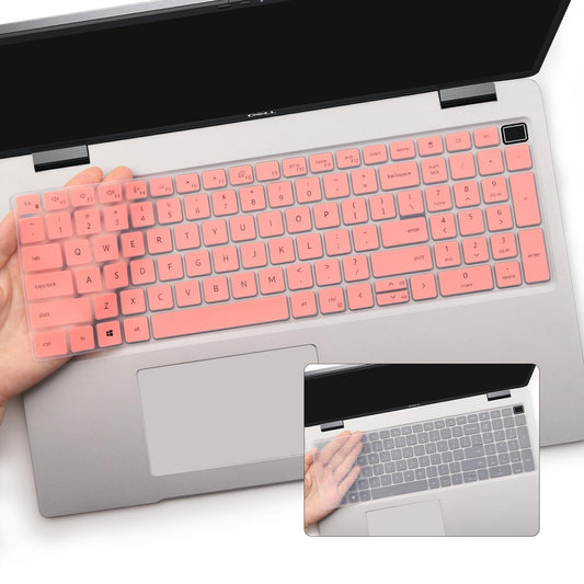 Pink and clear keyboard covers for 15.6-inch laptops