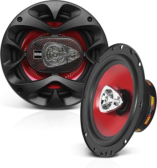 6.5 Inch Car Door Speakers, 300 Watts, 3 Way, Pair