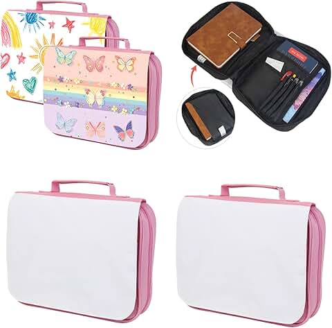 Pink DIY Painting Book Sleeve with Pen Loops