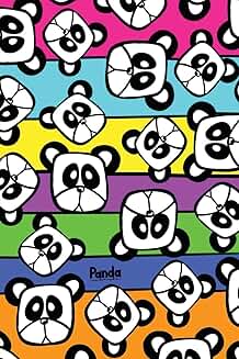 Cute Kawaii 6x9 Inch Lined Panda Notebook