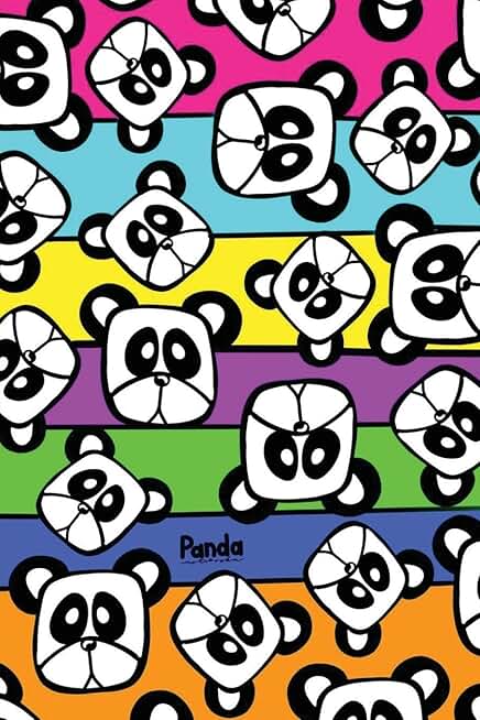 Cute Kawaii 6x9 Inch Lined Panda Notebook