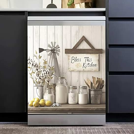Kitchen Magnet Cover with Lemon Design