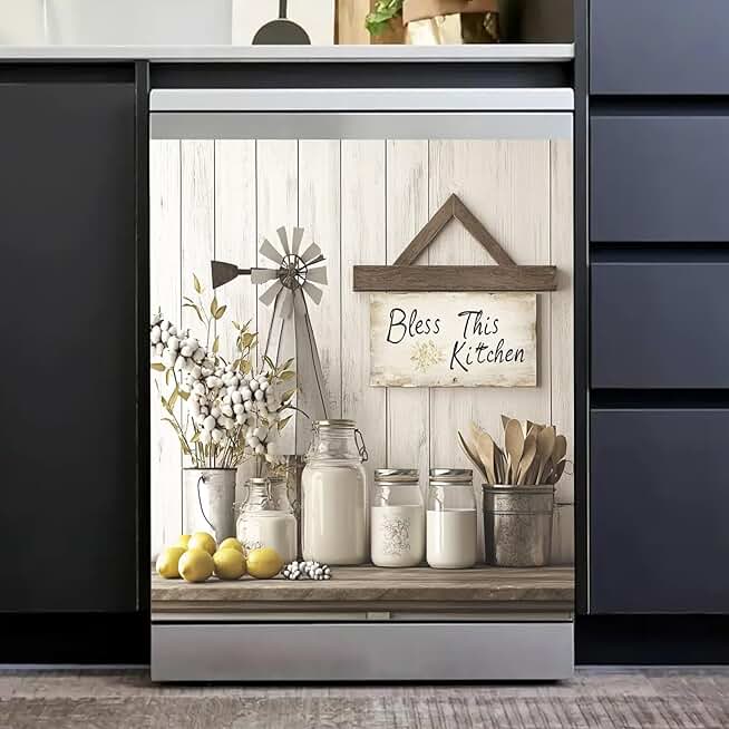 Kitchen Magnet Cover with Lemon Design