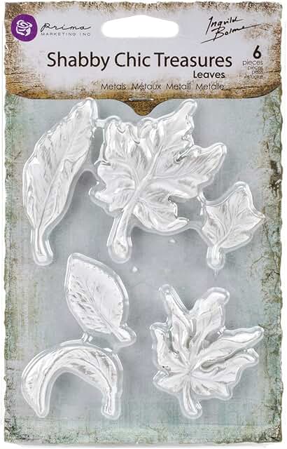 Shabby Chic Resin Leaf Decorations