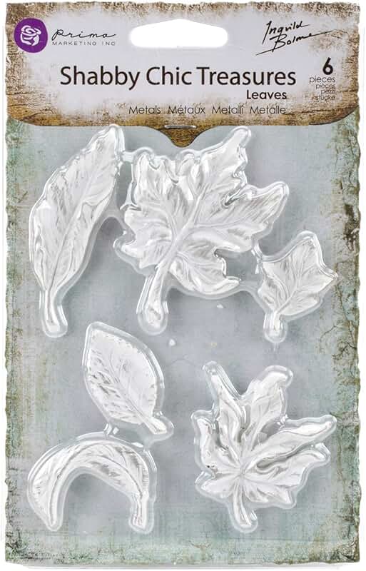 Shabby Chic Resin Leaf Decorations