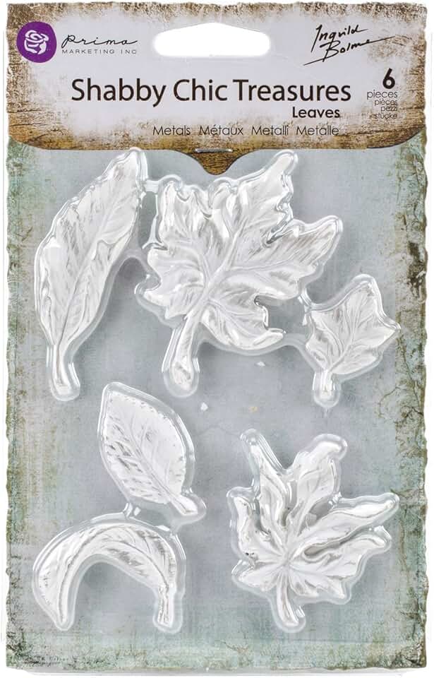 Shabby Chic Resin Leaf Decorations