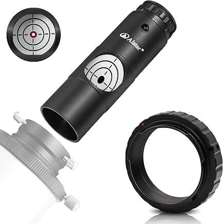 T Ring Adapter for Nikon Cameras with Red Laser Collimator