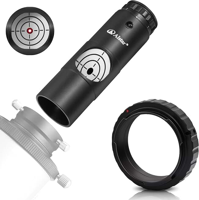 T Ring Adapter for Nikon Cameras with Red Laser Collimator